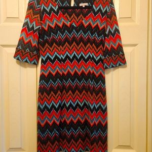 Multicolor striped dress